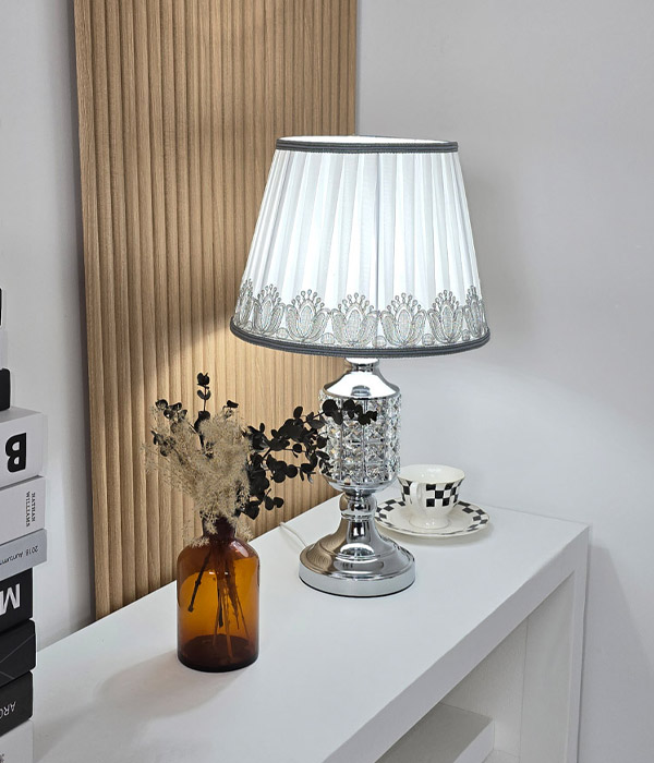 아치 침실스탠드 패브릭 단스탠드 (골드, 크롬)